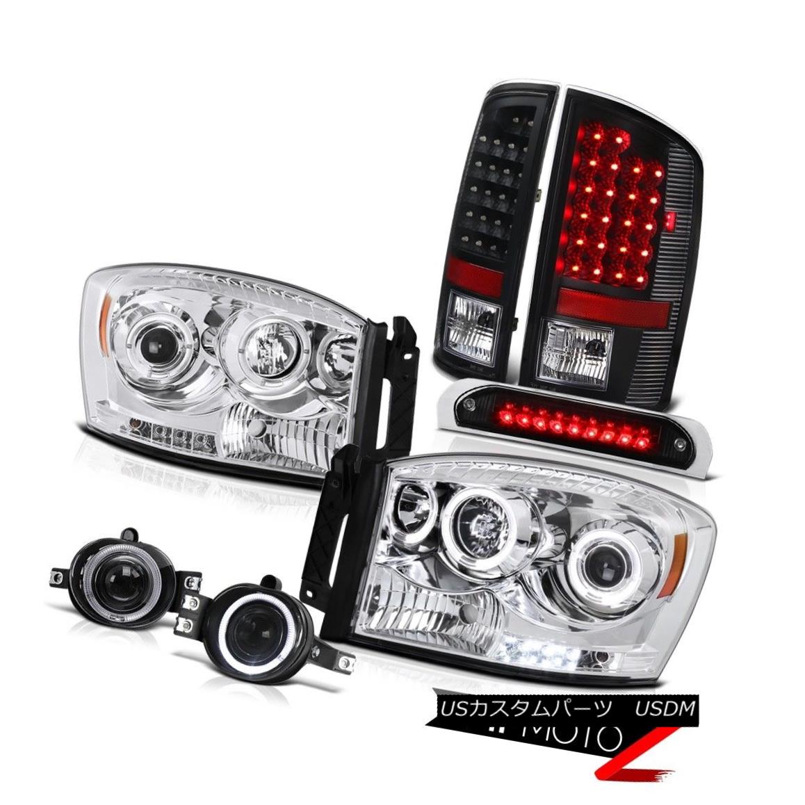 ヘッドライト 07 08 Ram Chrome LED Headlights SMD Taillight Projector Foglight 3rd Brake Cargo 07 08ラムクロームLEDヘッドライトとテールライトプロジェクターフォグライト第3ブレーキカーゴ 【並行輸入品】