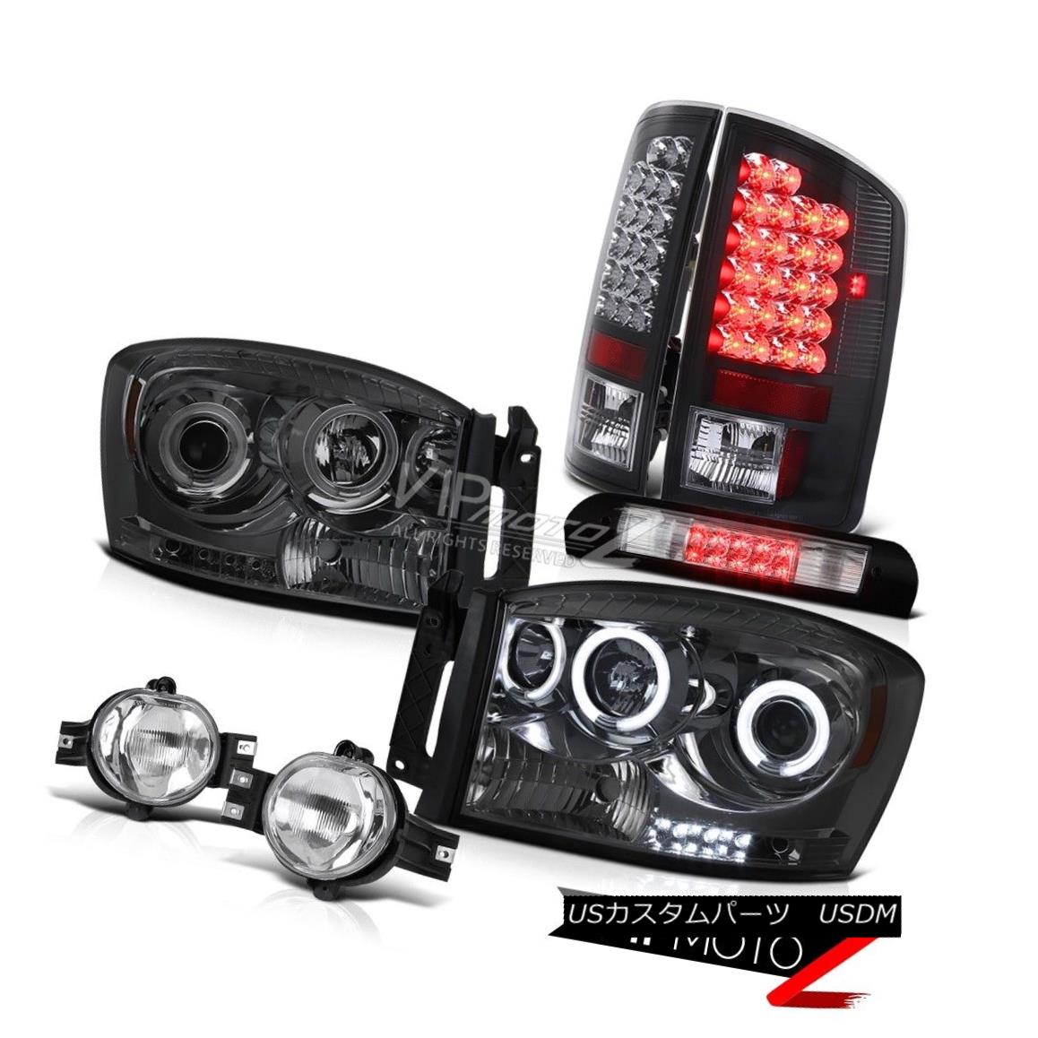 ヘッドライト 2006 Ram C.C.F.L Smoke Halo Headlights LED Tail Lights Euro Fog Chrome 3rd Brake 2006 Ram C.C.F.L Smoke HaloヘッドライトLEDテールライトEuro Fog Chrome 3rd Brake 【並行輸入品】