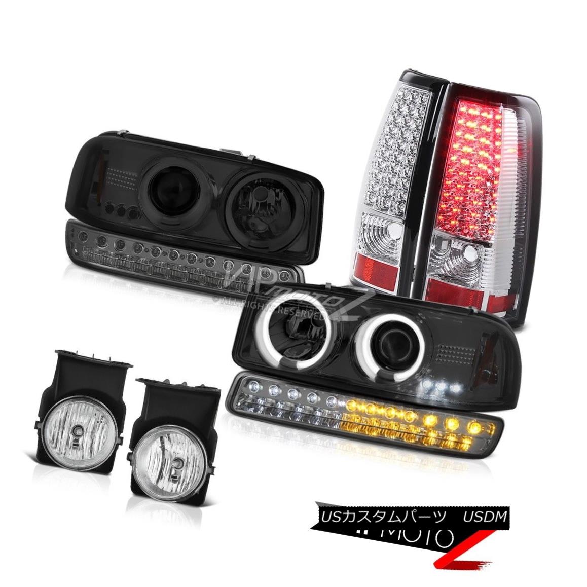 ヘッドライト 2003-2006 Sierra GMT800 Euro Chrome Fog Lamps Tail Smoked Signal Lamp Headlamps 2003-2006シエラGMT800ユーロクロームフォグランプテールスモークシグナルランプヘッドランプ 【並行輸入品】