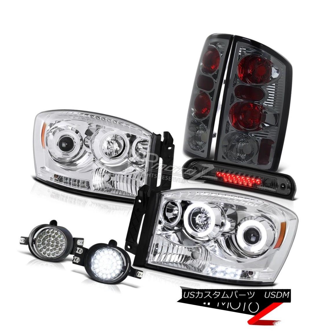 ヘッドライト CCFL Angel Eye Headlamps Tint Tail Lights LED Fog Smoke 3rd 06 Dodge Ram CCFLエンジェルアイヘッドランプテントテールライトLEDフォグスモーク3rd 06ダッジラム 【並行輸入品】
