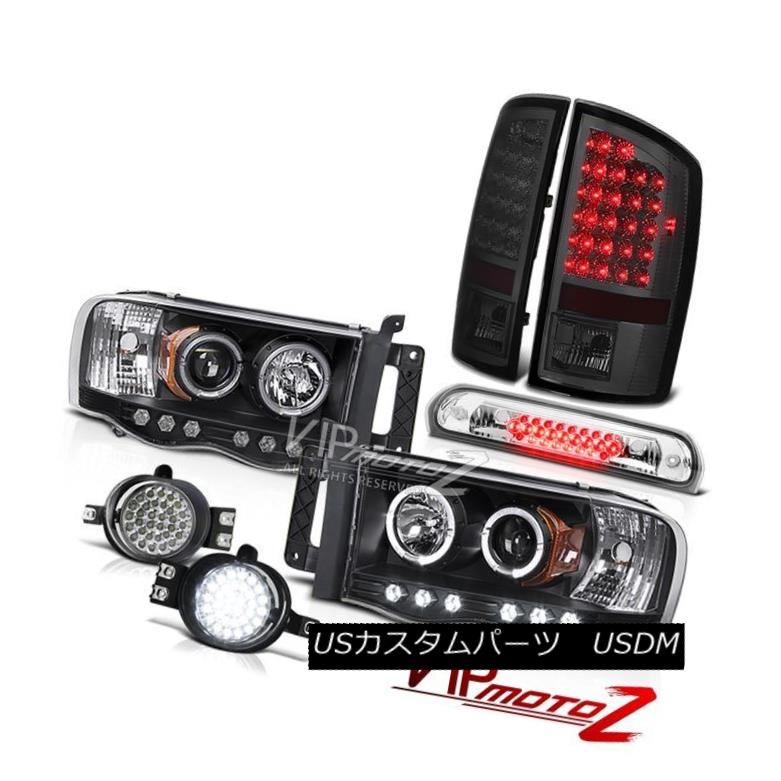 ヘッドライト 02 03 04 05 Ram V6 Halo Headlights Smoked LED Taillamps DRL Fog Roof Brake Cargo 02 03 04 05 Ram V6ハローヘッドライトスモークLEDタイルランプDRLフォグ屋根ブレーキカーゴ 【並行輸入品】