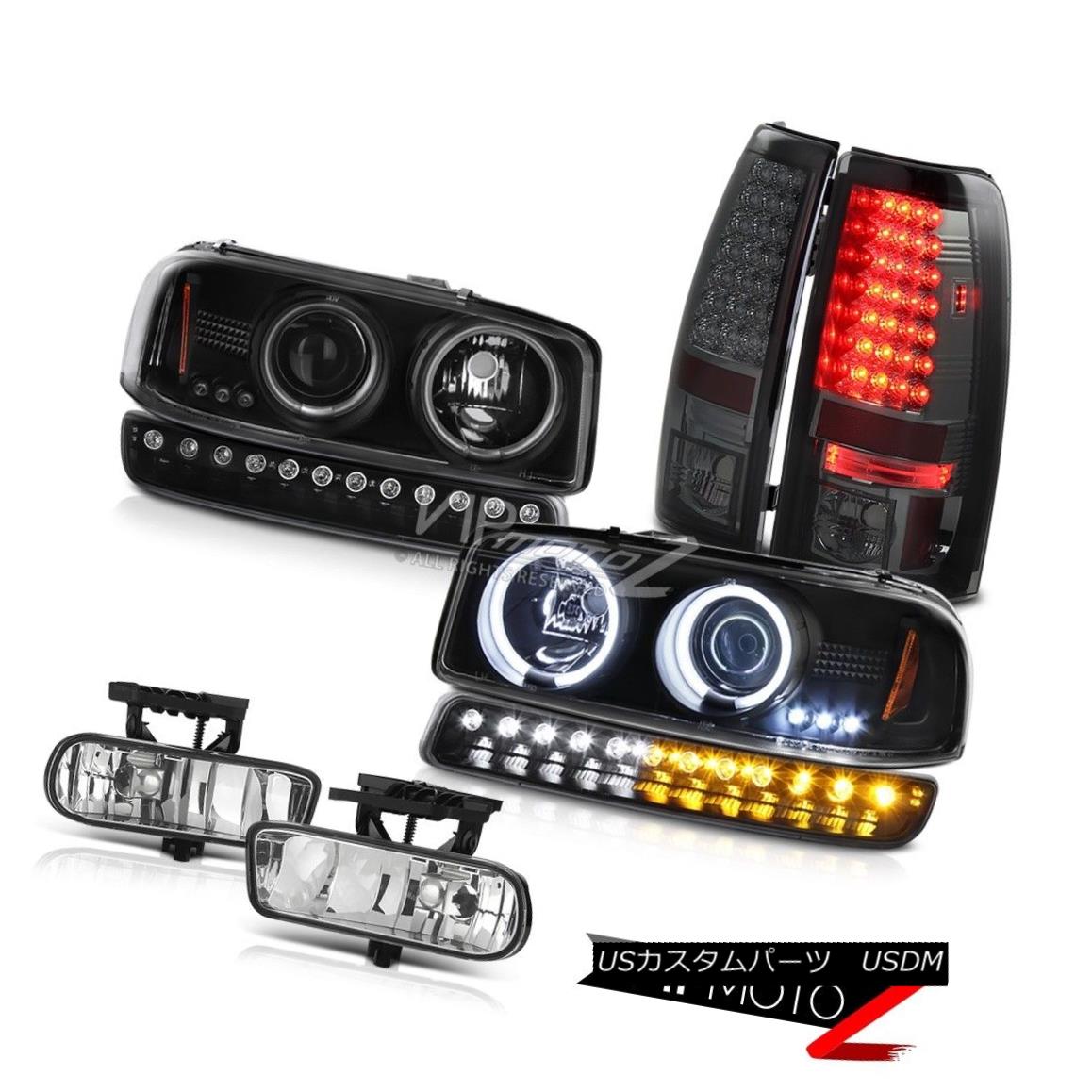 ヘッドライト 99-02 Sierra 6.0L Fog lamps smokey led tail lights bumper lamp ccfl headlamps 99-02 Sierra 6.0Lフォグランプスモーキーテールライトバンパーランプccflヘッドライト 【並行輸入品】