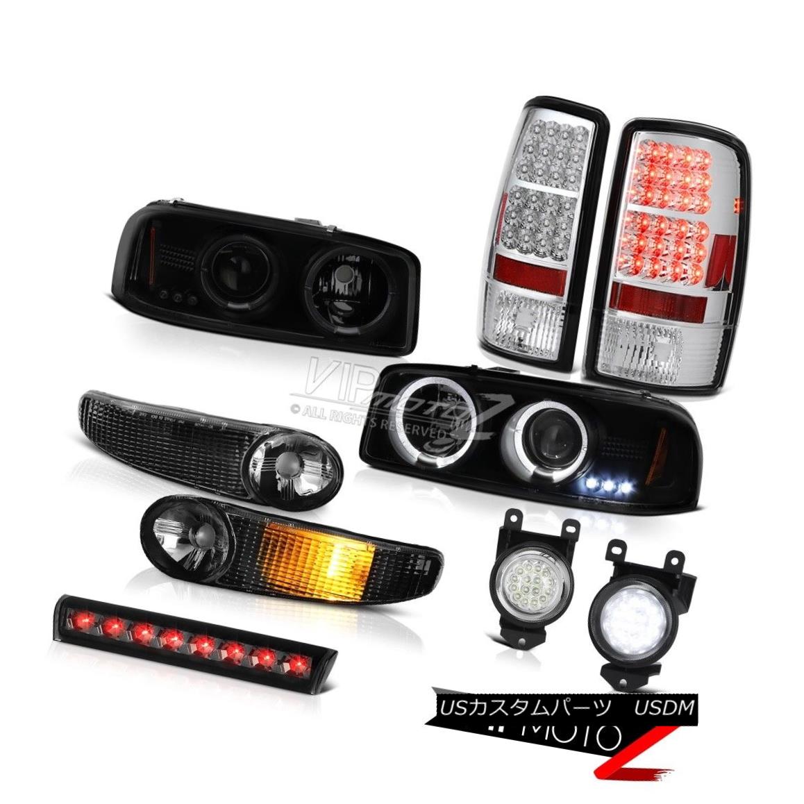 ヘッドライト Halo Headlights Black Parking Tail Lights Foglights 3rd Brake 00-2006 GMC Yukon ヘイローヘッドライトブラックパーキングテールライトFoglights 3rd Brake 00-2006 GMC Yukon 【並行輸入品】