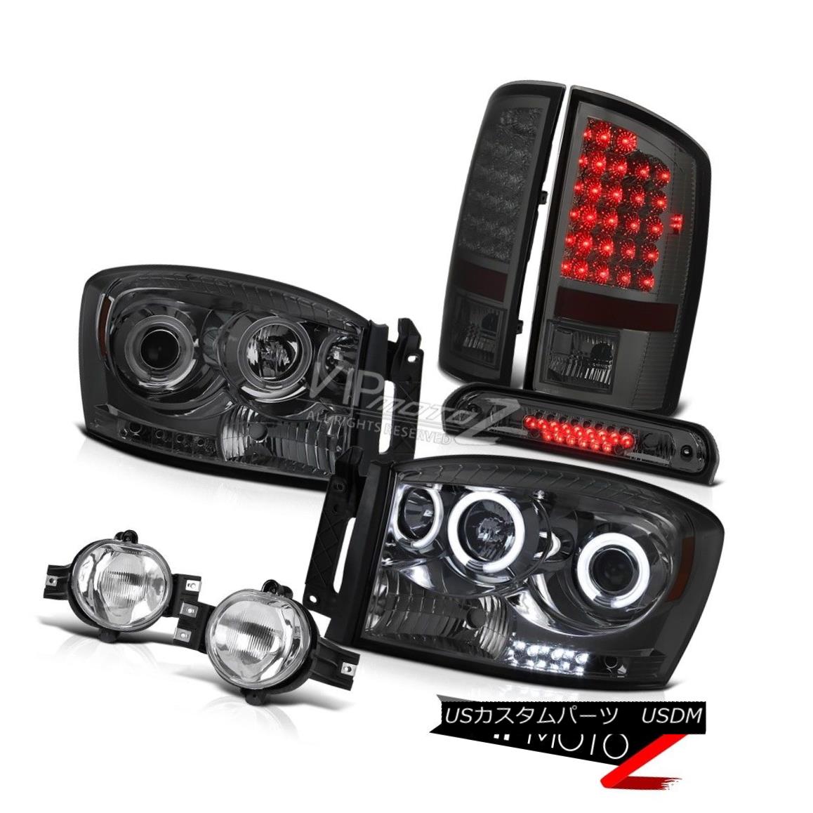 ヘッドライト 2006 Dodge Ram Hemi CCFL Angel Eye Headlights LED Tail Lights Chrome Fog Cargo 2006ダッジラムヘミCCFLエンジェルアイヘッドライトLEDテールライトクロムフォグカーゴ 【並行輸入品】