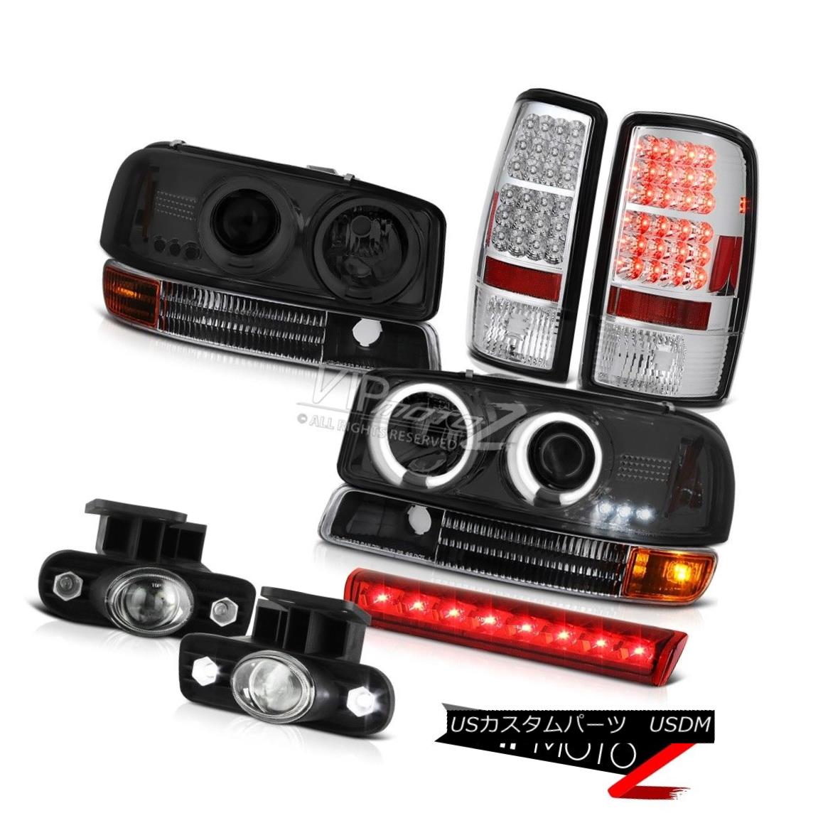 ヘッドライト 00-06 Yukon XL CCFL Angel Eye Headlights Tail Lamps FogLights 3rd Brake Red LED 00-06ユーコンXL CCFLエンジェルアイヘッドライトテールランプFogLights第3ブレーキ赤色LED 【並行輸入品】