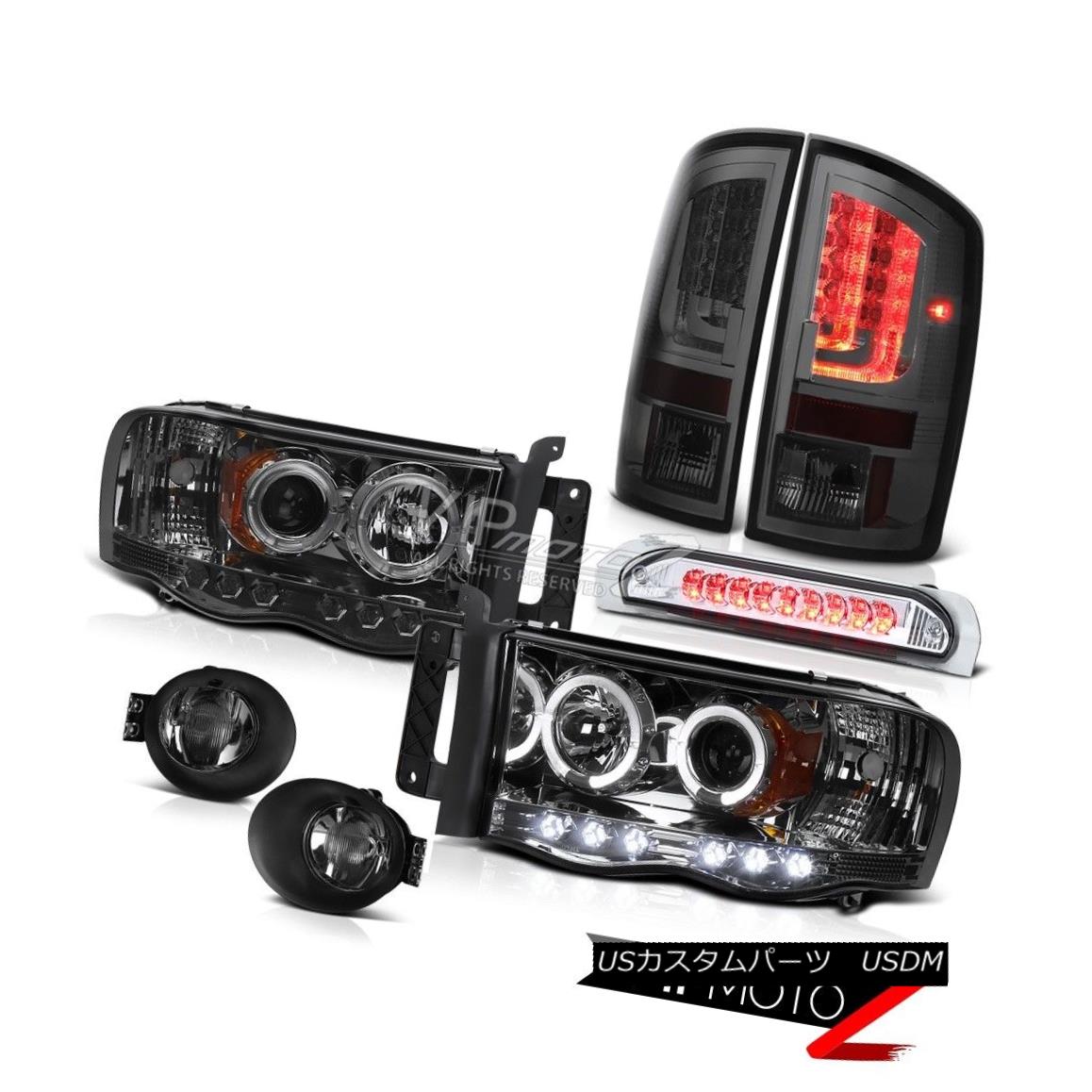 ヘッドライト 02-05 Ram 1500 2500 1500 3.7L Tail Lights Fog Headlamps 3RD Brake Lamp Dual Halo 02-05 Ram 1500 2500 1500 3.7Lテールライトフォグヘッドランプ3RDブレーキランプデュアルヘイロー 【並行輸入品】