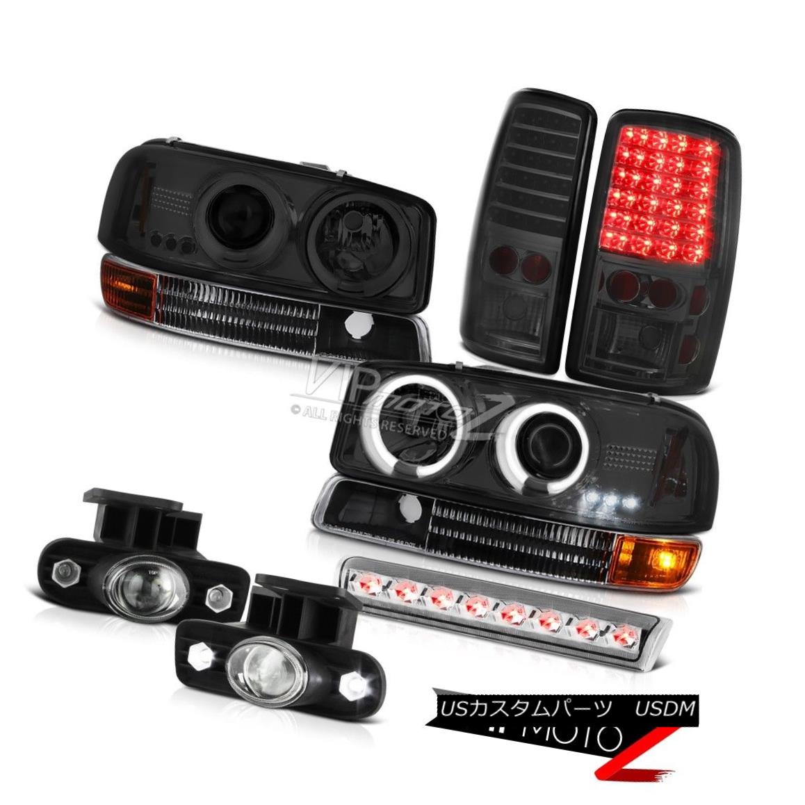 ヘッドライト Tinted CCFL Halo Headlights LED Taillamps FogLights 3rd Brake 00-06 Yukon SLE ティンテッドCCFLハローヘッドライトLEDタイルランプFogLights 3rd Brake 00-06ユーコンSLE 【並行輸入品】