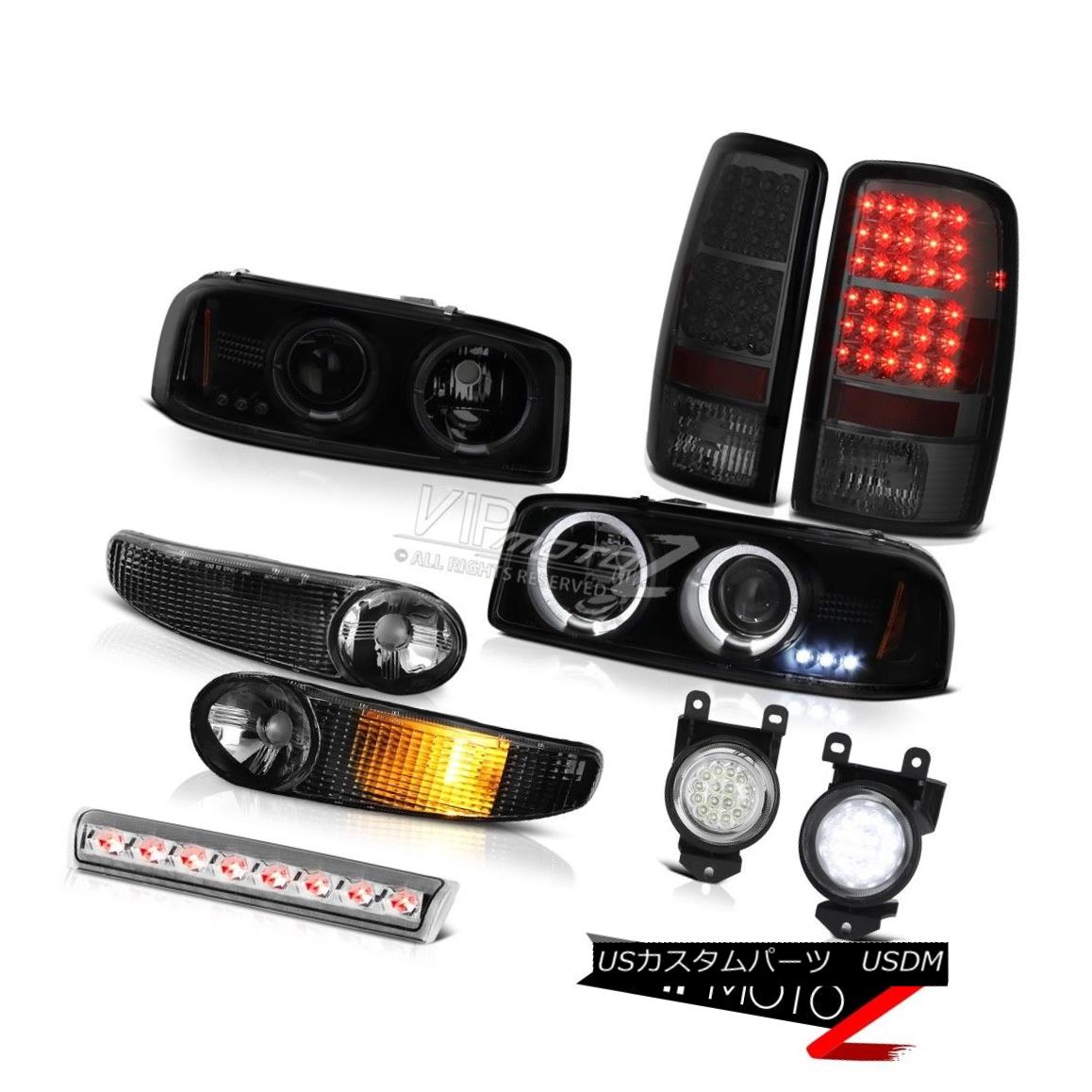 ヘッドライト 01-06 Yukon Angel Eye Headlights Signal LED Tail Light Fog Roof Brake LED Chrome 01-06ユーコンエンジェルアイヘッドライト信号LEDテールライトフォグルーフブレーキLEDクローム 【並行輸入品】