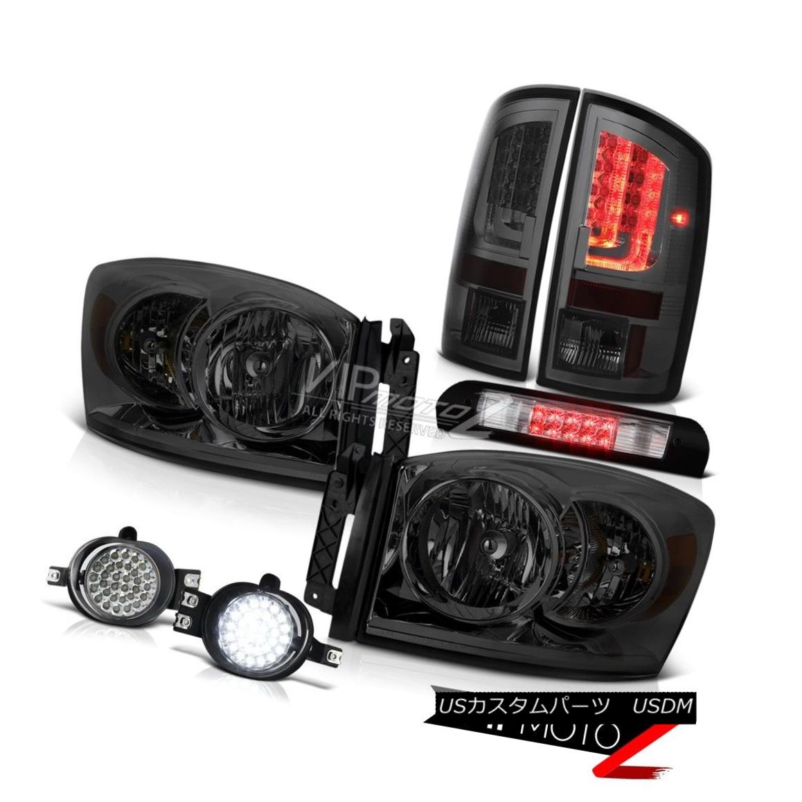 ヘッドライト 07-09 Dodge Ram 2500 3500 5.9L Smokey Tail Lamps Headlights Fog Roof Cab Lamp 07-09ダッジラム2500 3500 5.9Lスモーキーテールランプヘッドライトフォグルーフキャブランプ 【並行輸入品】