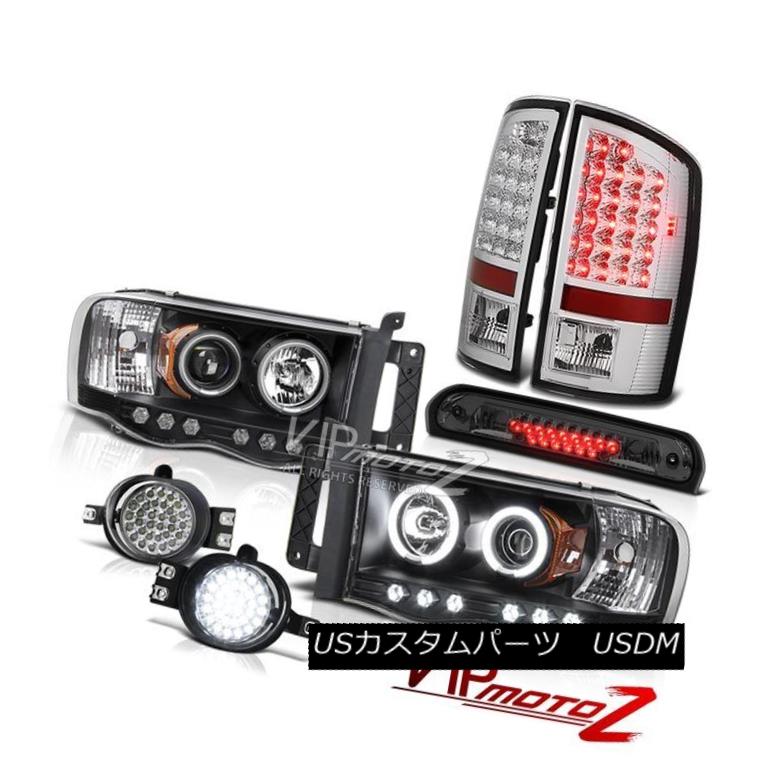 ヘッドライト 02-05 Ram SRT-10 DRL CCFL Ring Headlamp Clear LED Tail Light Fog High Stop Smoke 02-05ラムSRT-10 DRL CCFLリングヘッドランプクリアLEDテールライトフォグハイストップスモーク 【並行輸入品】