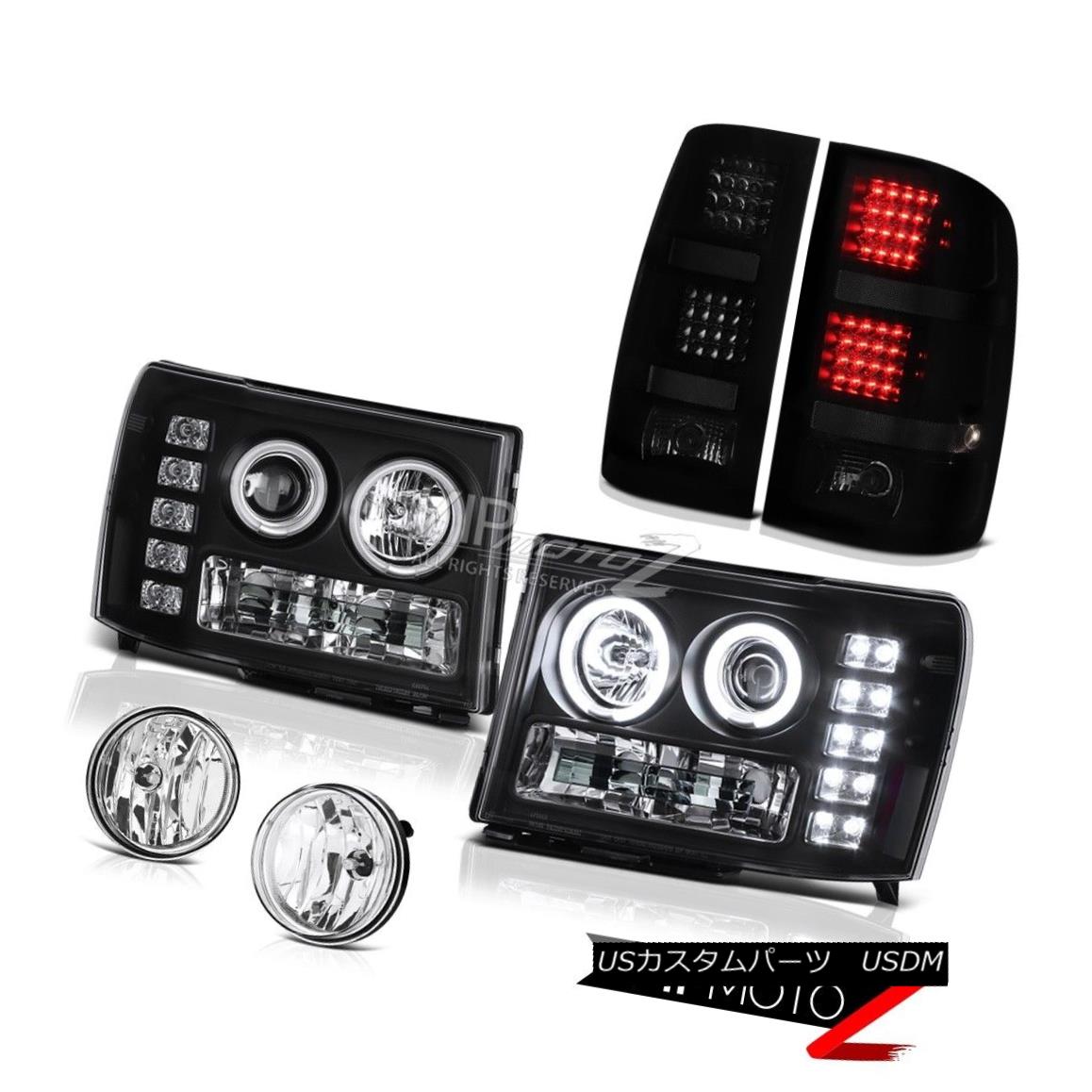 ヘッドライト 08-14 GMC Sierra 3500 SL Foglights Tail Lamps Headlamps Crystal Lens CCFL Halo 08-14 GMC Sierra 3500 SLフォグライトテールランプヘッドランプクリスタルレンズCCFL Halo 【並行輸入品】