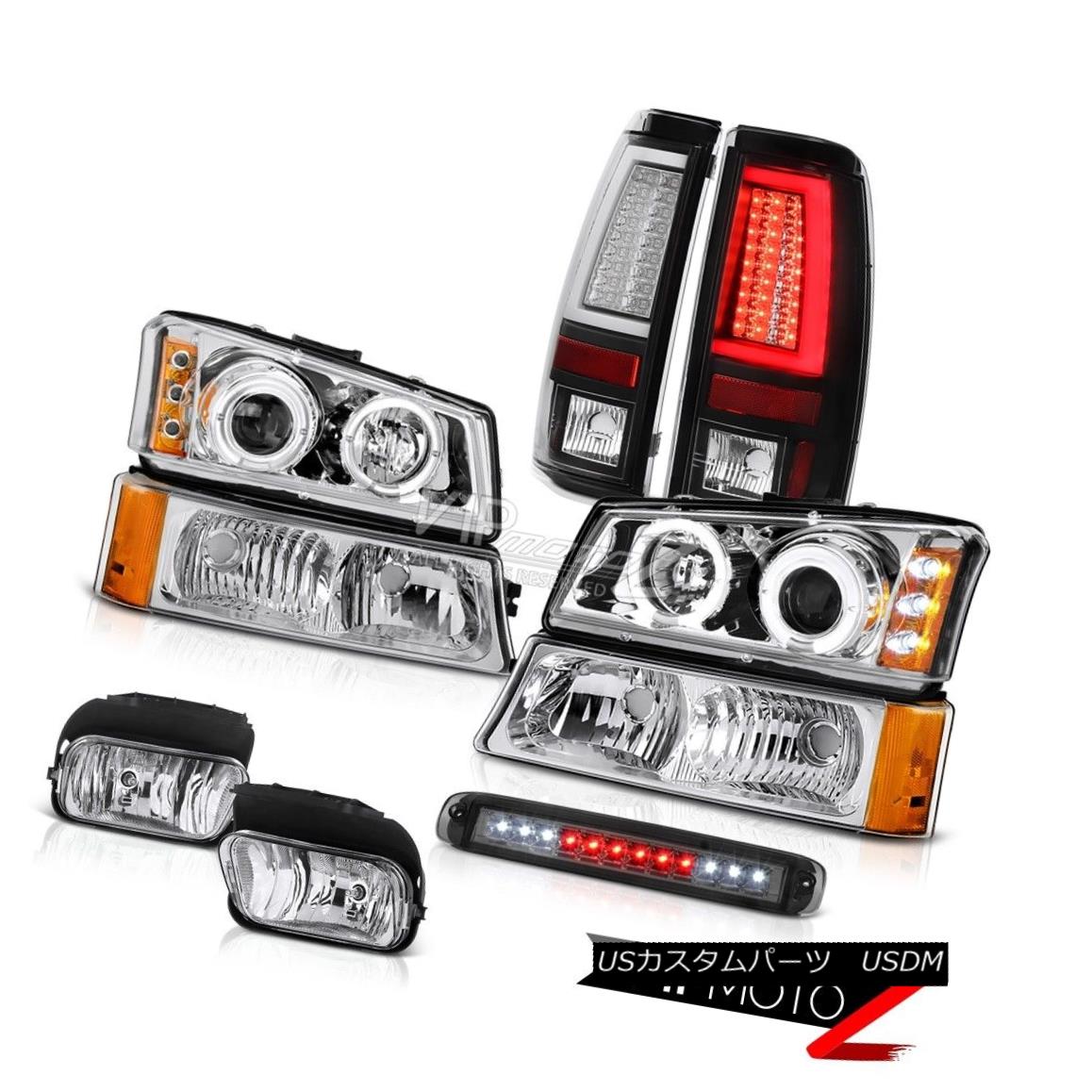 ヘッドライト 03-06 Silverado Taillights Roof Cargo Light Foglamps Signal Headlamps Angel Eyes 03-06シルバラードテールライトルーフカーゴライトフォグランプ信号ヘッドランプエンジェルアイズ 【並行輸入品】