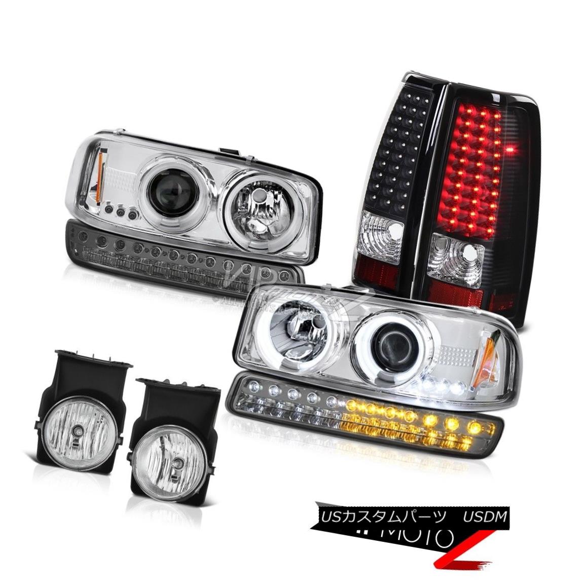 ヘッドライト 03-06 Sierra 1500 Fog Lamps Black SMD Parking Brake Lights Lamp CCFL Headlights 03-06 Sierra 1500フォグランプブラックSMDパーキングブレーキライトランプCCFLヘッドライト 【並行輸入品】