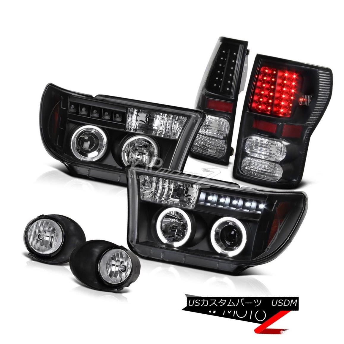 ヘッドライト Black Halo Projector Headlight+Led Tail Light+Fog Lamp Toyota Tundra 07-13 ブラックハロープロジェクターヘッドライト+ Ledテールライト+ FogランプToyota Tundra 07-13 【並行輸入品】