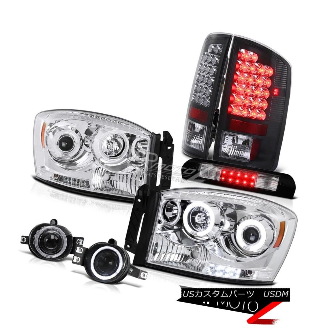 ヘッドライト Projector CCFL Black LED Taillights Driving Fog Roof Stop 2006 Dodge Ram Hemi プロジェクターCCFLブラックLED曇り曇り屋根の運転停止2006ドッジラムヘミ 【並行輸入品】