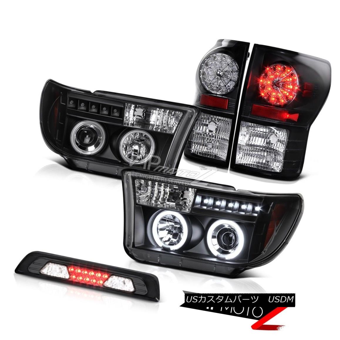 ヘッドライト 2007-2013 Toyota Tundra SR5 Roof Cab Light Black Headlamps Tail Brake Lights SMD 2007-2013トヨタトンドラSR5ルーフキャブライトブラックヘッドランプテールブレーキライトSMD 【並行輸入品】