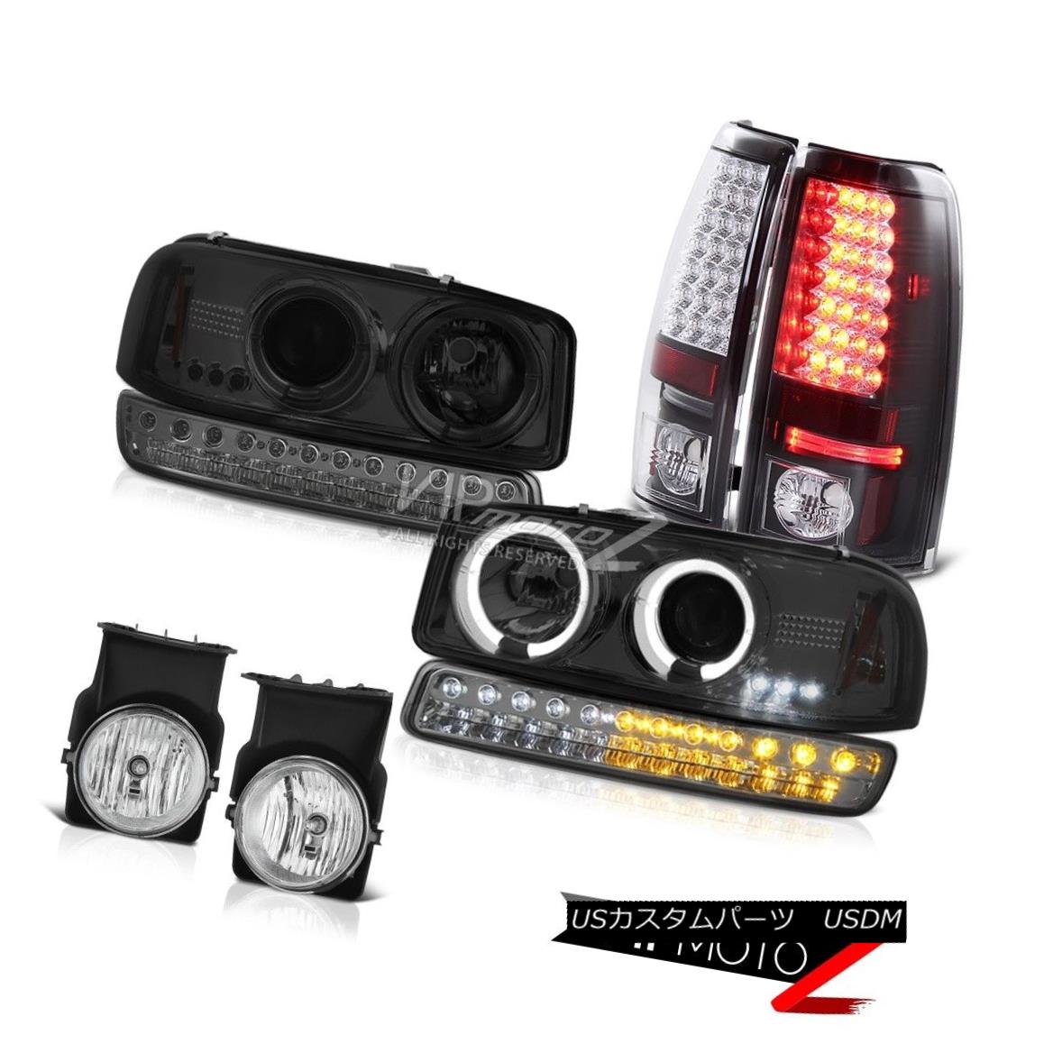 ヘッドライト 03-06 Sierra 5.3L Fog Lamps matte Black rear LED Brake Bumper Lamp Headlights 03-06 Sierra 5.3LフォグランプマットブラックリアLEDブレーキバンパーランプヘッドライト 【並行輸入品】