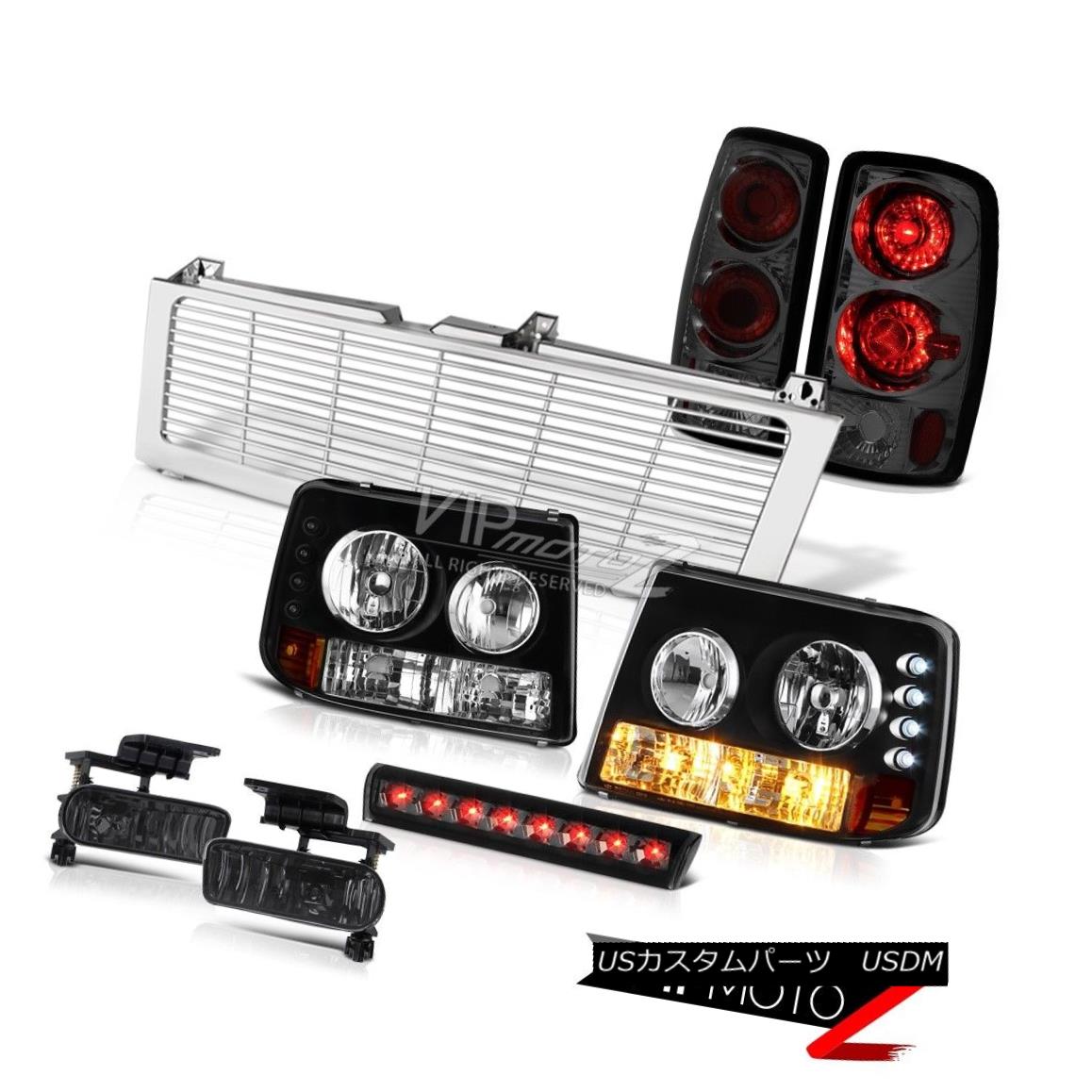 ヘッドライト Crystal Headlights Tinted Brake Tail Dark Smoke Fog Stop LED 2000-06 Suburban LS クリスタルヘッドライトティンテッドブレーキテールダークスモークフォグストップLED 2000-06 Suburban LS 【並行輸入品】
