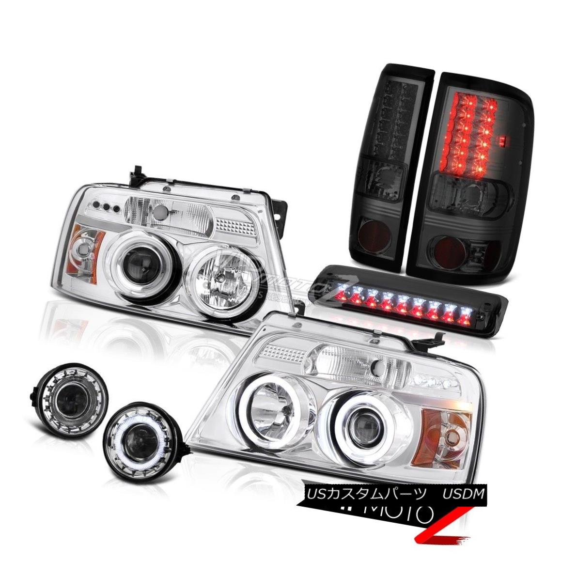 ヘッドライト 06-08 Ford F150 FX4 Fog Lamps High Stop Light Headlamps Tail Brake LED CCFL Rim 06-08 Ford F150 FX4フォグランプハイストップライトヘッドランプテールブレーキLED CCFLリム 【並行輸入品】