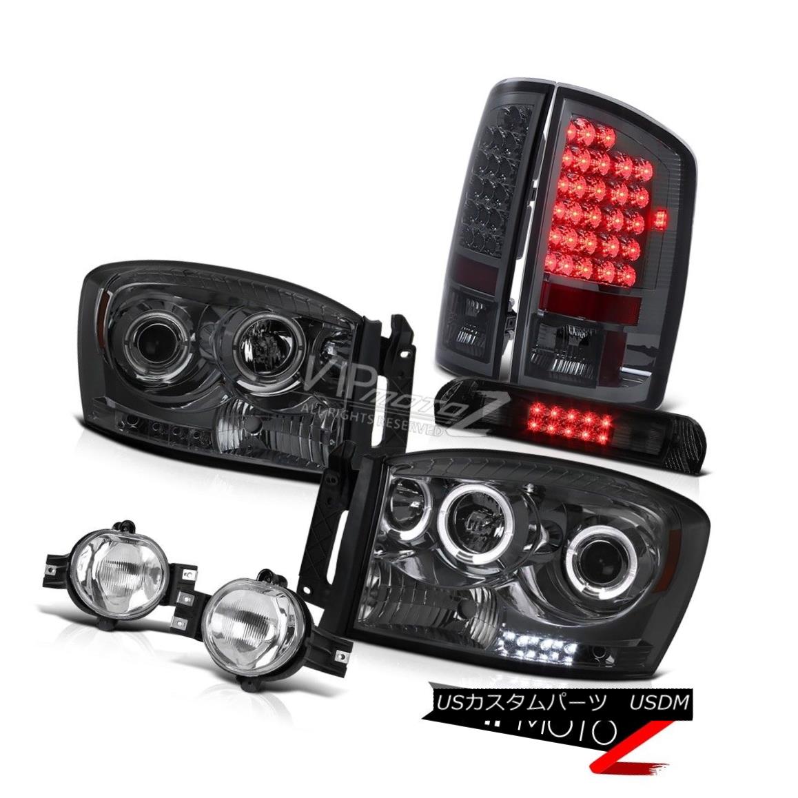 ヘッドライト 2006 Dodge Ram 2500 Rim Headlights Smoke Tinted LED Brake Lights Driving Fog 3rd 2006 Dodge Ram 2500リムヘッドライト煙がかかったLEDブレーキライトDriving Fog 3rd 【並行輸入品】