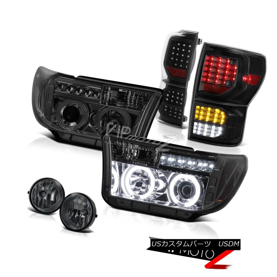 ヘッドライト 07-13 Toyota Tundra Platinum Taillights Headlamps Foglights SMD CCFL Ring Newest 07-13トヨタ・トンドラ・プラチナ・テールライトヘッドランプ・フォグライトSMD CCFLリング最新 【並行輸入品】 78,106円