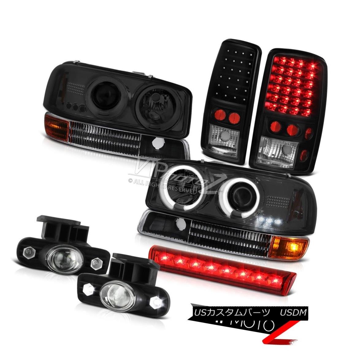 ヘッドライト 00-06 Yukon XL 1500 CCFL Halo Headlight Tail Light Black Foglamp Third Brake LED 00-06ユーコンXL 1500 CCFL HaloヘッドライトテールライトブラックFoglamp第3ブレーキLED 【並行輸入品】