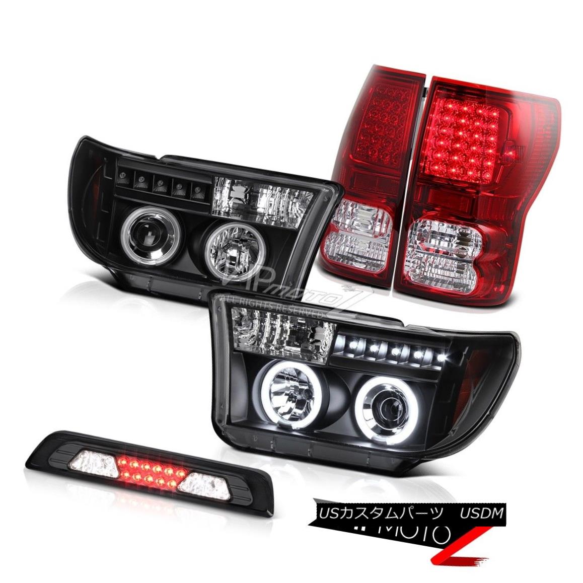 ヘッドライト 07-13 Toyota Tundra SR5 Roof Brake Light Rear Lamps Headlights SMD \