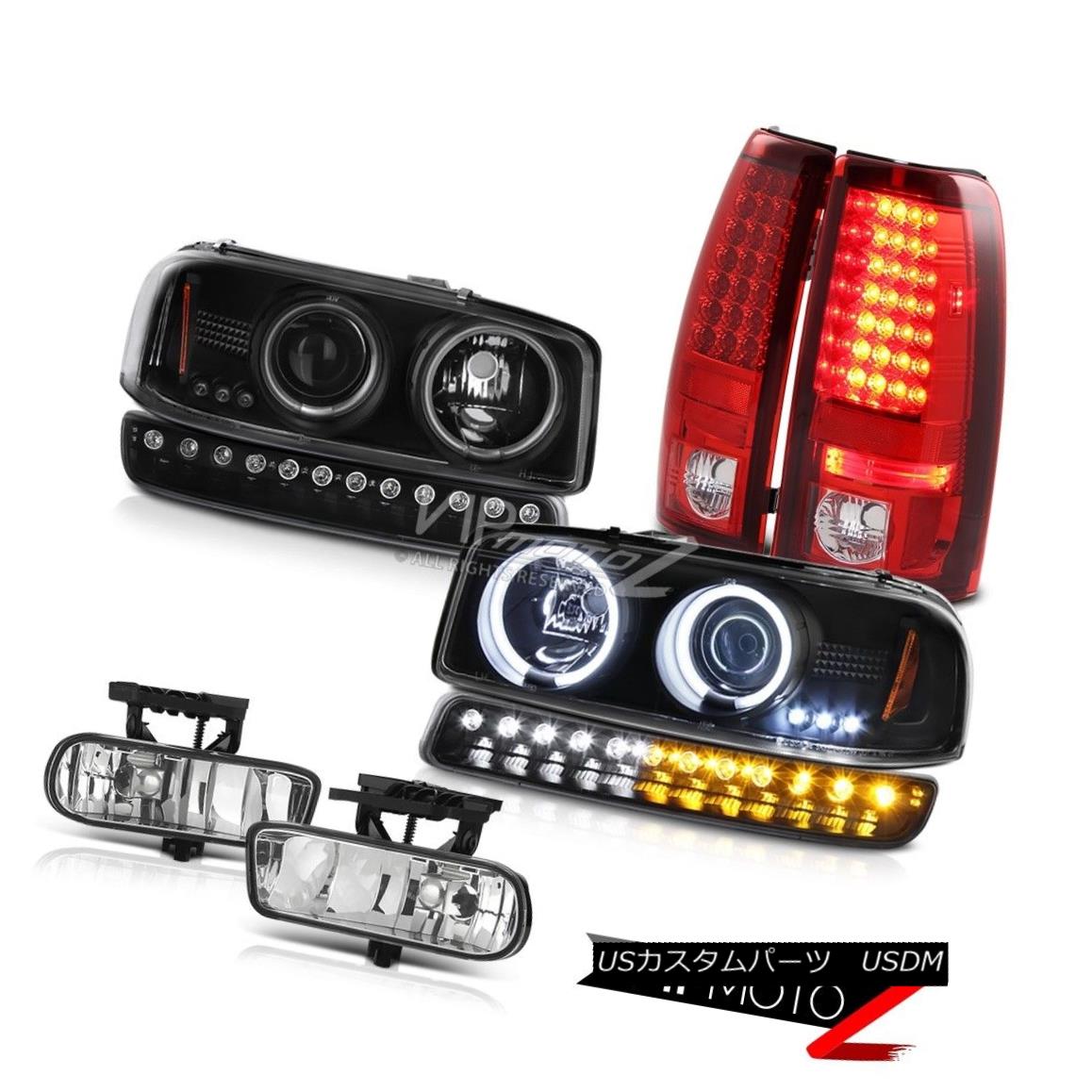 ヘッドライト 99-02 Sierra C3 Euro chrome foglights smd tail lights bumper lamp ccfl headlamps 99-02シエラC3ユーロクロームフォグライトsmdテールライトバンパーランプccflヘッドライト 【並行輸入品】