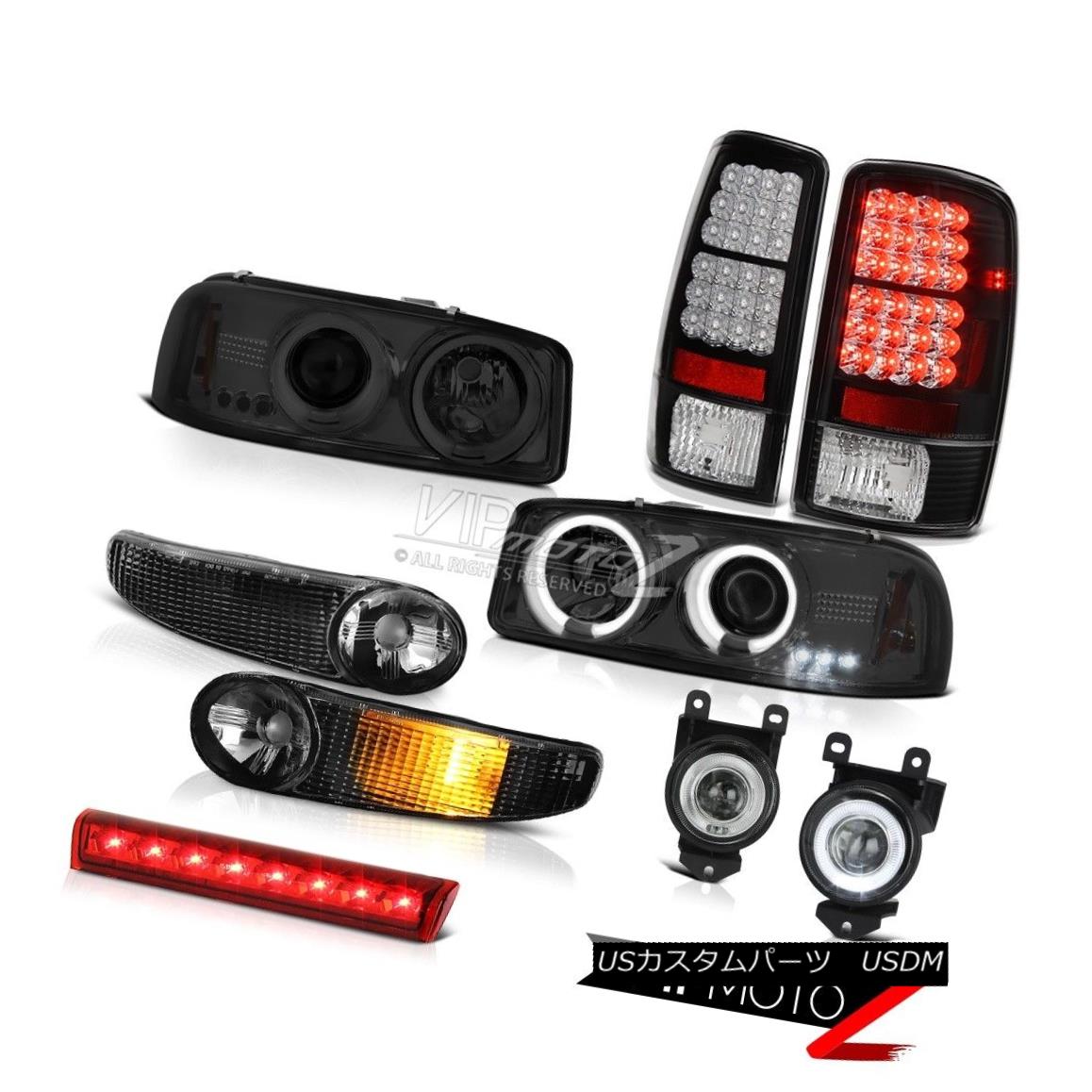 ヘッドライト Headlight Black Signal Rear lights FogLamps Red Third Brake LED 01-06 Yukon 6.0L ヘッドライトブラック信号リアライトフォグランプレッド第3ブレーキLED 01-06ユーコン6.0L 【並行輸入品】