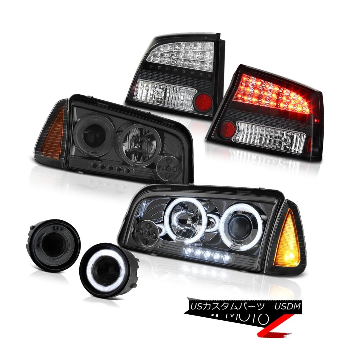 ヘッドライト 09-10 Dodge Charger 3.5L Smokey foglamps black tail lamps corner lamp headlamps 09-10ダッジチャージャー3.5Lスモーキーフォグランプブラックテールランプコーナーランプヘッドランプ 【並行輸入品】