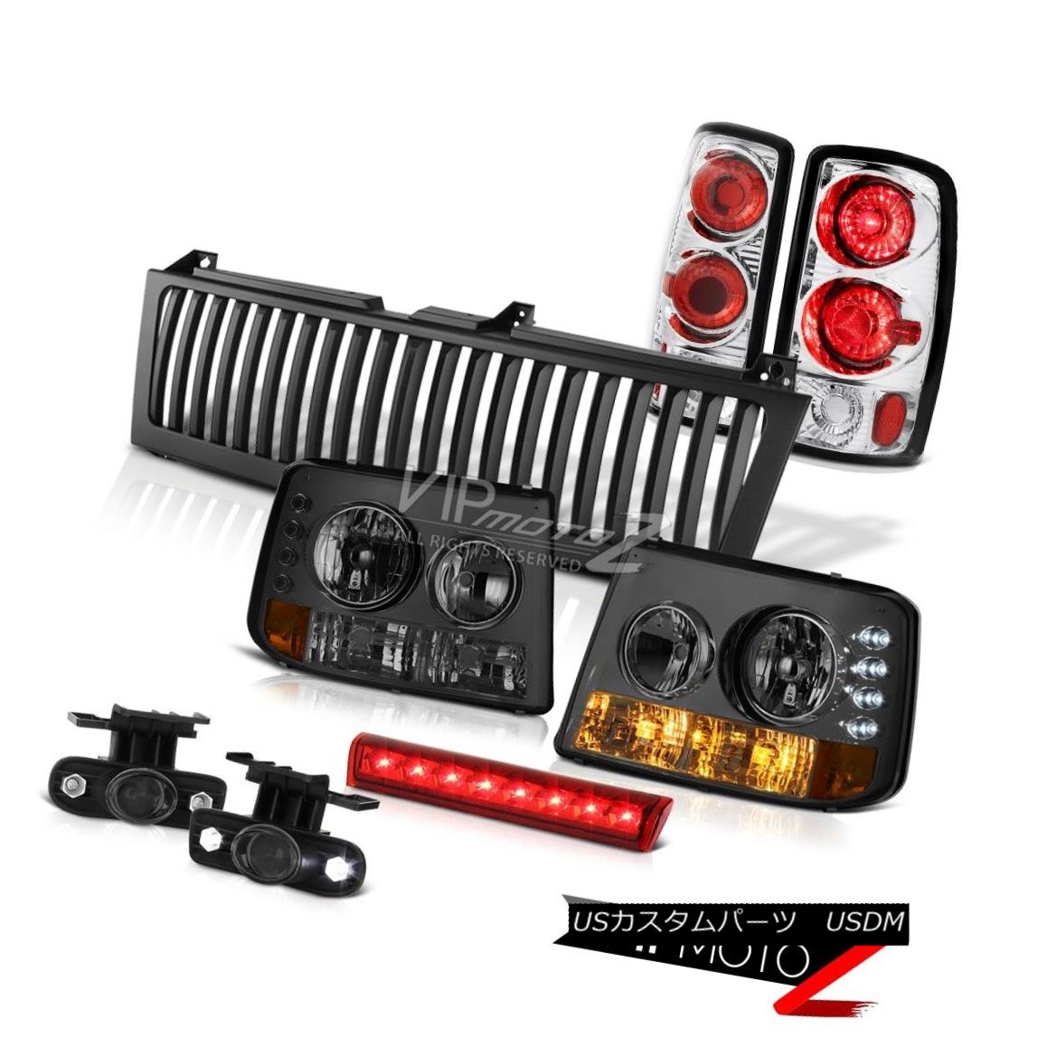 ヘッドライト Smoke Bumper+Headlights Rear Tail Glass Fog 3rd LED Black 00-06 Suburban 5.3L スモークバンパー+ヘッドリッグ htsリアテールグラスフォグ3rd LEDブラック00-06郊外5.3L 【並行輸入品】