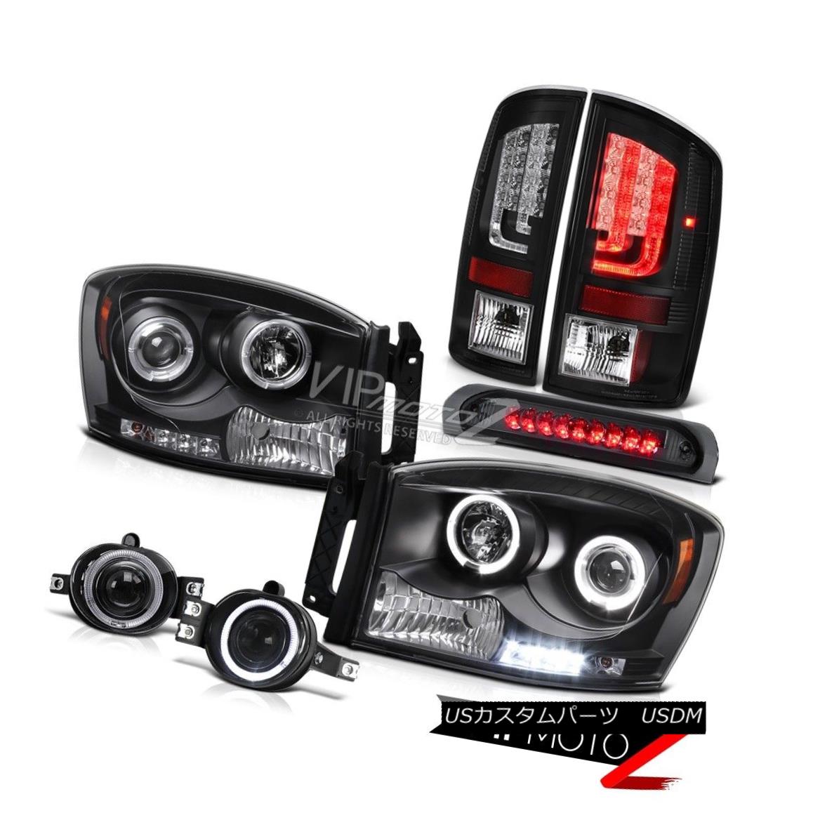 ヘッドライト 2007-2009 Dodge Ram 2500 ST Tail Lamps Headlights Foglamps Third Brake Light LED 2007-2009 Dodge Ram 2500 STテールランプヘッドライトフォグランプ第3ブレーキライトLED 【並行輸入品】