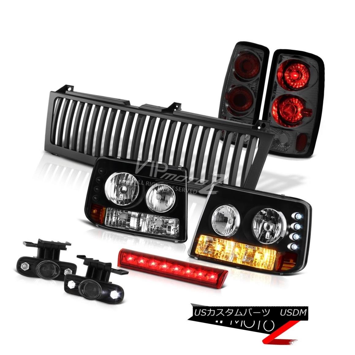 ヘッドライト Headlights Tinted TailLights Driving Fog Red Brake LED Black 00-06 Suburban 5.7L ヘッドライト着色テールライトドライビングフォグレッドブレーキLEDブラック00-06郊外5.7L 【並行輸入品】
