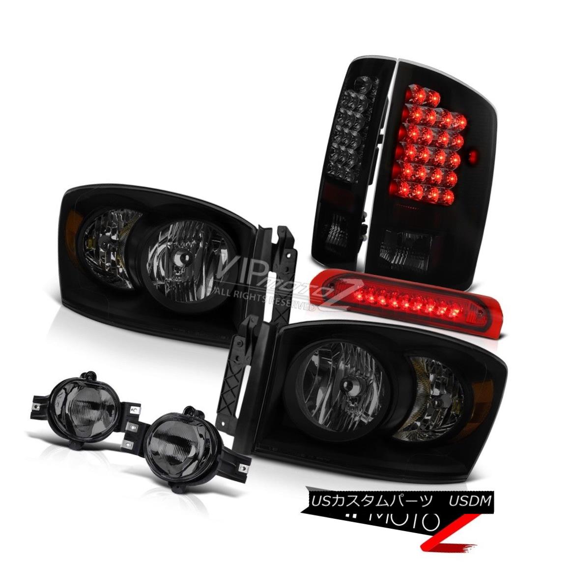 ヘッドライト 07-08 Dodge Ram 1500 Turbodiesel Headlamps Fog Lamps Roof Brake Light Taillights 07-08ダッジラム1500ターボディセルヘッドランプフォグランプルーフブレーキライトテールライト 【並行輸入品】