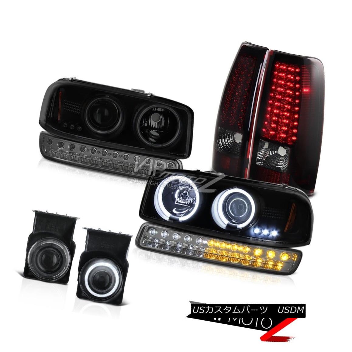 ヘッドライト 03-06 Sierra 5.3L Foglamps red Smoke LED Tail Lamps Bumper Lamp tinted Headlamps 03-06 Sierra 5.3L Foglamps赤色スモークLEDテールランプバンパーランプ色付きヘッドランプ 【並行輸入品】