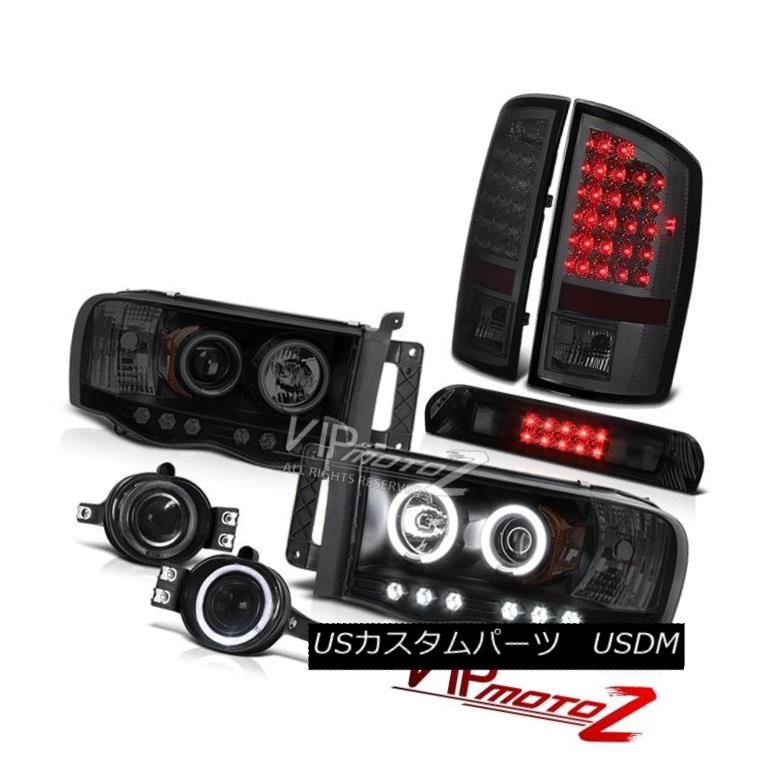 ヘッドライト CCFL Headlights Smoke LED Tail Lights Tinted Fog Roof 3rd Brake 2002-2005 Ram ST CCFLヘッドライトスモークLEDテールライトは、霧の屋根の第3ブレーキを着色しました2002-2005 Ram ST 【並行輸入品】