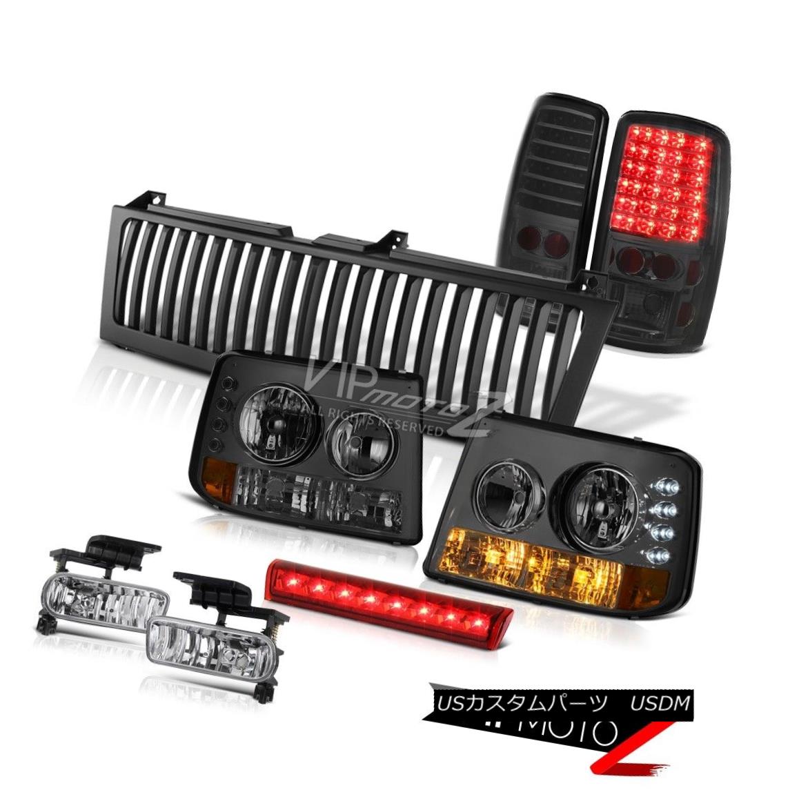 ヘッドライト Smoke Headlights LED Taillights Chrome Fog Stop Red Black 00-06 Suburban 5.7L スモークヘッドライトLEDテールライトクロームフォグストップレッドブラック00-06郊外5.7L 【並行輸入品】