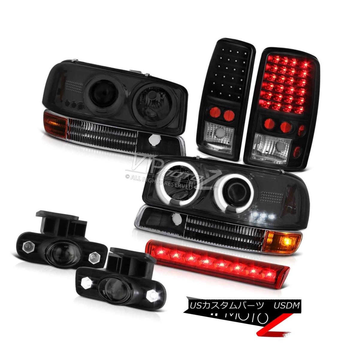 ヘッドライト 2000-2006 GMC Yukon XL Halo Headlights L.E.D Tail Lights FogLamps High Stop LED 2000-2006 GMC Yukon XLハローヘッドライトL.E.DテールライトFogLampsハイストップLED 【並行輸入品】