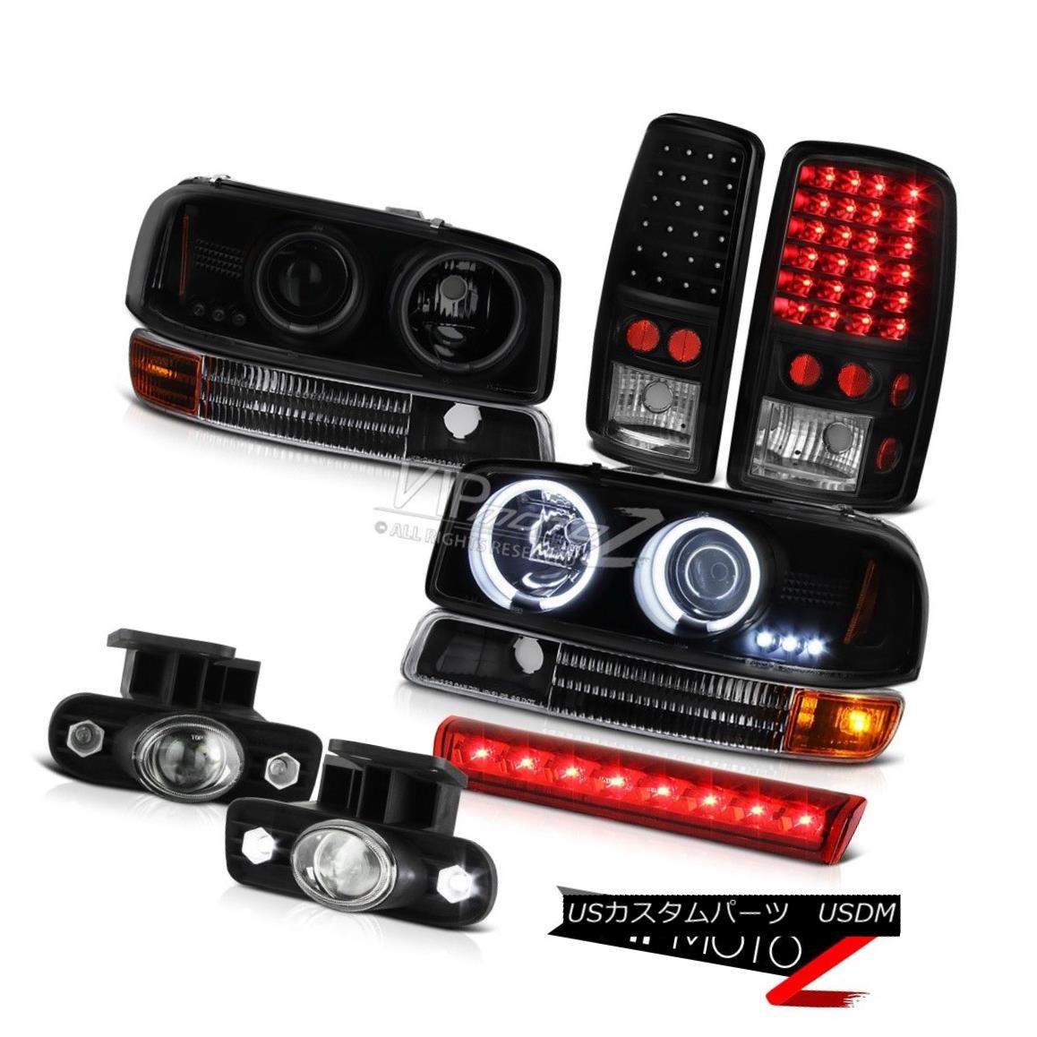 ヘッドライト 2000-2006 Yukon XL V8 Headlights CCFL Halo LED Taillights FogLight 3rd Brake Red 2000-2006 Yukon XL V8ヘッドライトCCFL Halo LEDテールライトFogLight 3rdブレーキレッド 【並行輸入品】