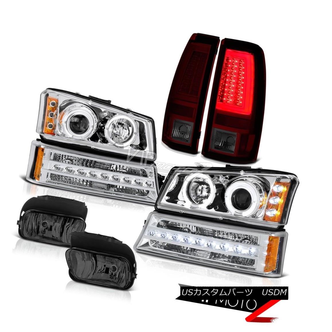 ヘッドライト 03-06 Silverado Tail Lamps Foglights Euro Clear Turn Signal Headlamps Dual Halo 03-06 SilveradoテールランプFoglightsユーロクリアターンシグナルヘッドランプデュアルヘイロー 【並行輸入品】