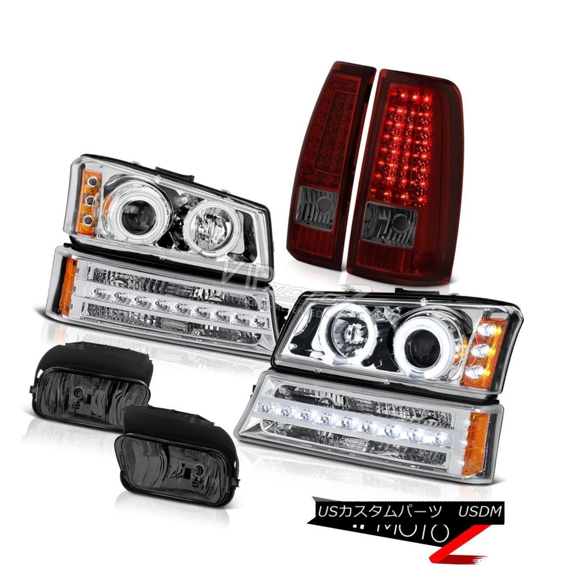 ヘッドライト 03-06 Silverado Smokey Foglamps Smoked Red Tail Lamps Signal Lamp Headlamps SMD 03-06 Silveradoスモーキーフォグライトスモークテールランプ信号ランプヘッドランプSMD 【並行輸入品】