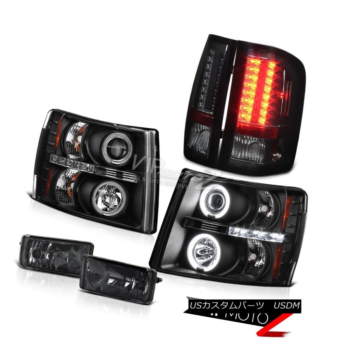 ヘッドライト 2007-2013 Silverado L+R Black CCFL Projector Headlights/LED Tail Light/Fog Light 2007-2013シルバラードL + RブラックCCFLプロジェクターヘッドライト/ LEDテールライト/フォグライト 【並行輸入品】