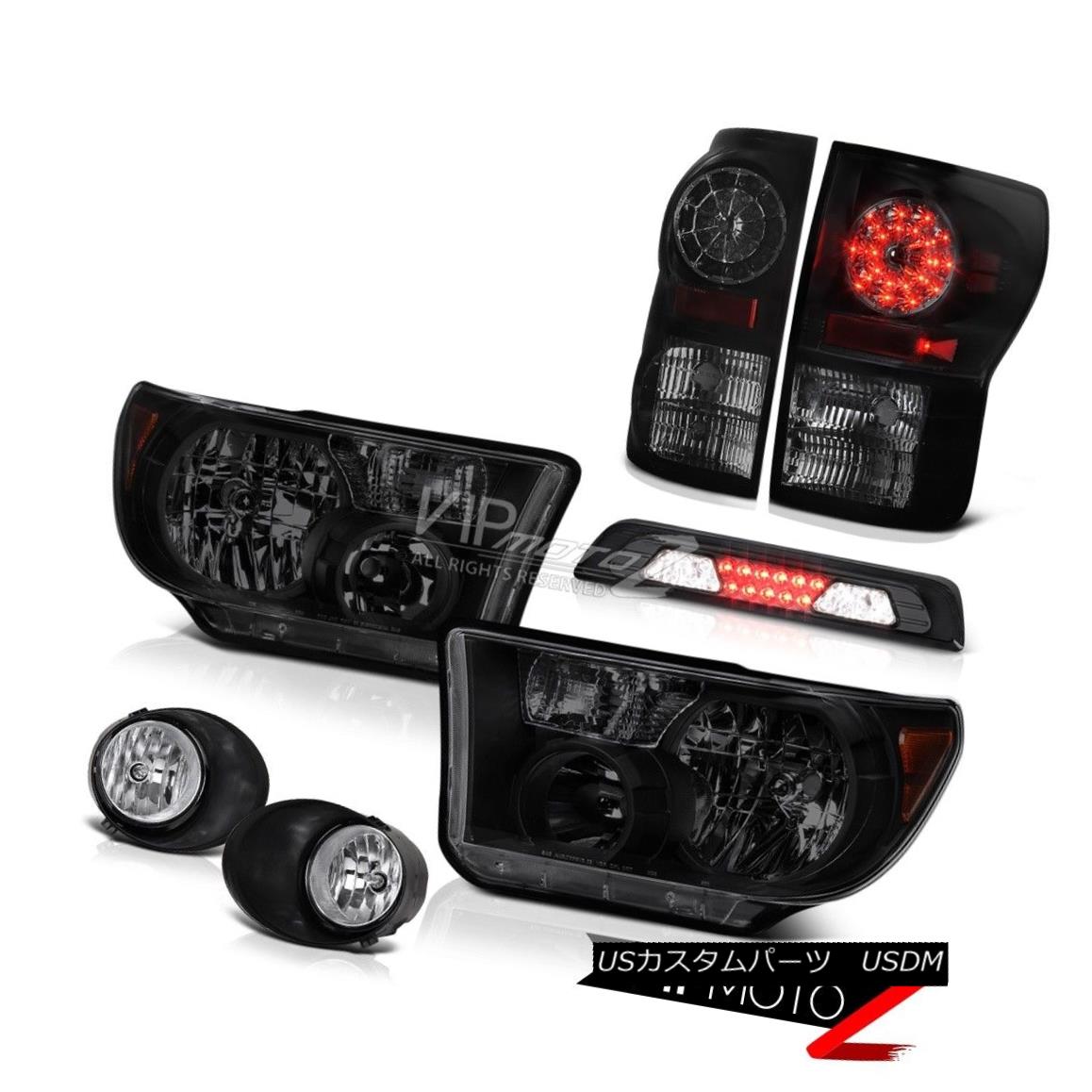 ヘッドライト 07-13 Toyota Tundra SR5 Headlights Fog Lights Roof Cab Lamp Tail \