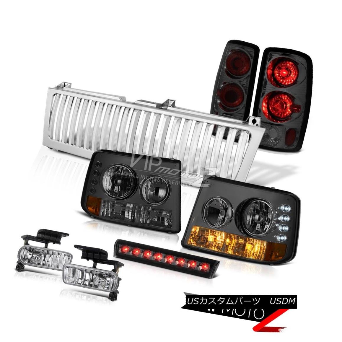 ヘッドライト 2000-06 Suburban 1500 Smoke Headlights Brake Tail Lights Fog Third LED Chrome 2000-06郊外1500煙のヘッドライトブレーキテールライトフォグThird LED Chrome 【並行輸入品】