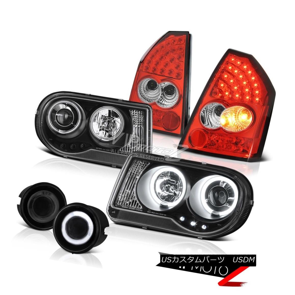 ヘッドライト 05 06 07 Chrysler 300C Fluorescence Halo Headlights LED Tail Lights Glass Fog 05 06 07クライスラー300C蛍光ハローヘッドライトLEDテールライトグラスフォグ 【並行輸入品】