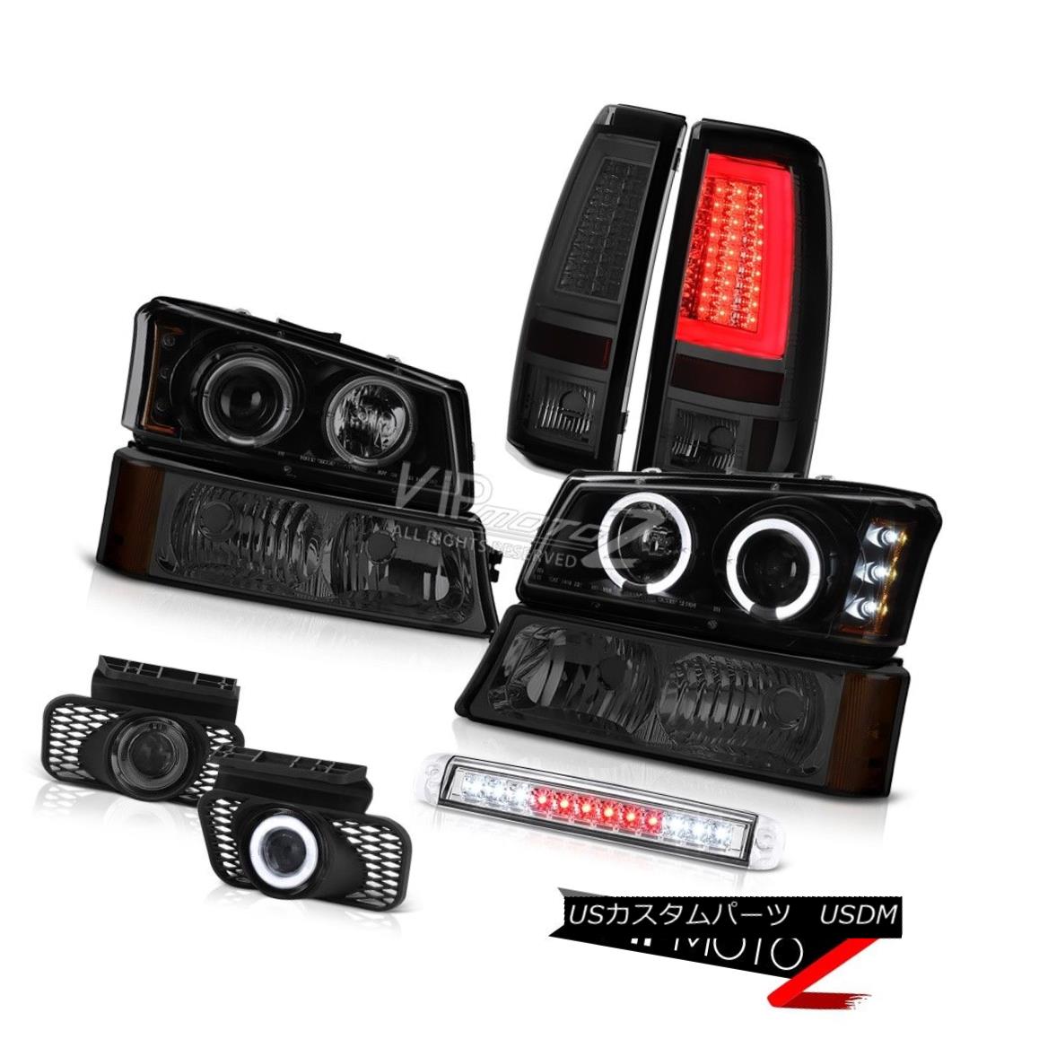 ヘッドライト 03-06 Silverado 3500Hd Tail Lamps 3RD Brake Lamp Bumper Fog Headlamps Halo Rim 03-06 Silverado 3500Hdテールランプ3RDブレーキランプバンパーフォグヘッドランプHalo Rim 【並行輸入品】