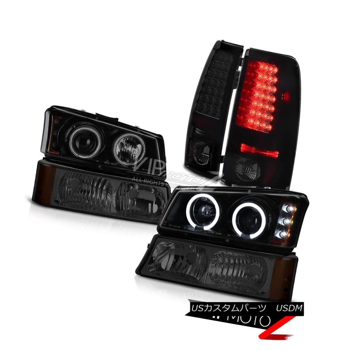 ヘッドライト 03-06 Silverado Vortec CCFL Halo Headlight Black Smoke Turn Signal LED Tail Lamp 03-06 Silverado Vortec CCFL HaloヘッドライトブラックスモークターンシグナルLEDテールランプ 【並行輸入品】