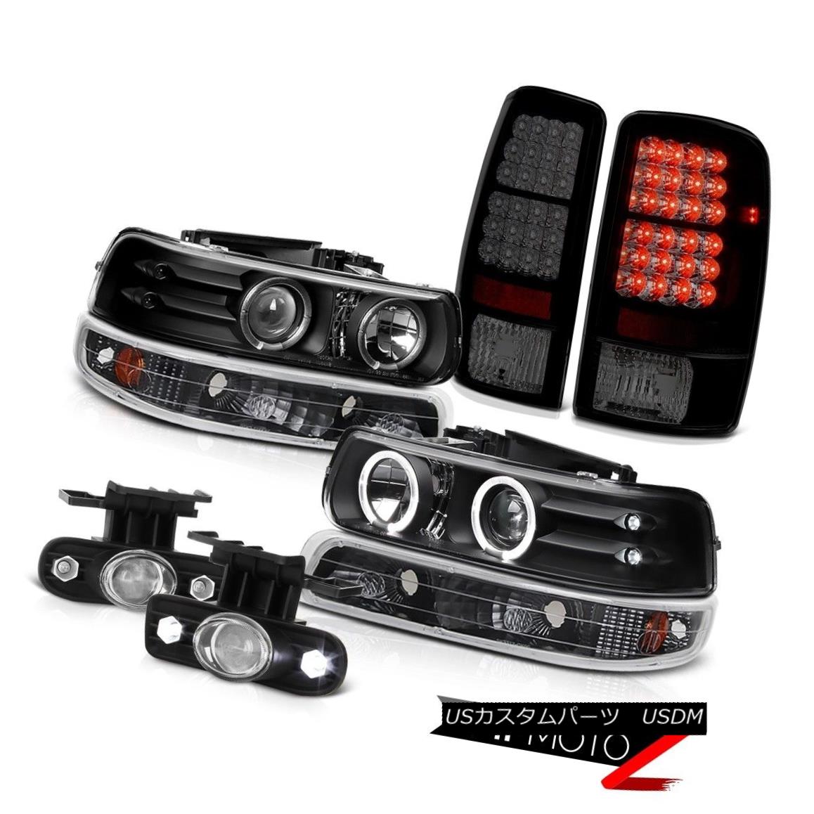 ヘッドライト 00-06 Tahoe LS Halo Projector Headlight Sinister Black LED Brake Lamp Bumper Fog 00-06 Tahoe LS Haloプロジェクターヘッドライト不快な黒色LEDブレーキランプバンパーフォグ 【並行輸入品】