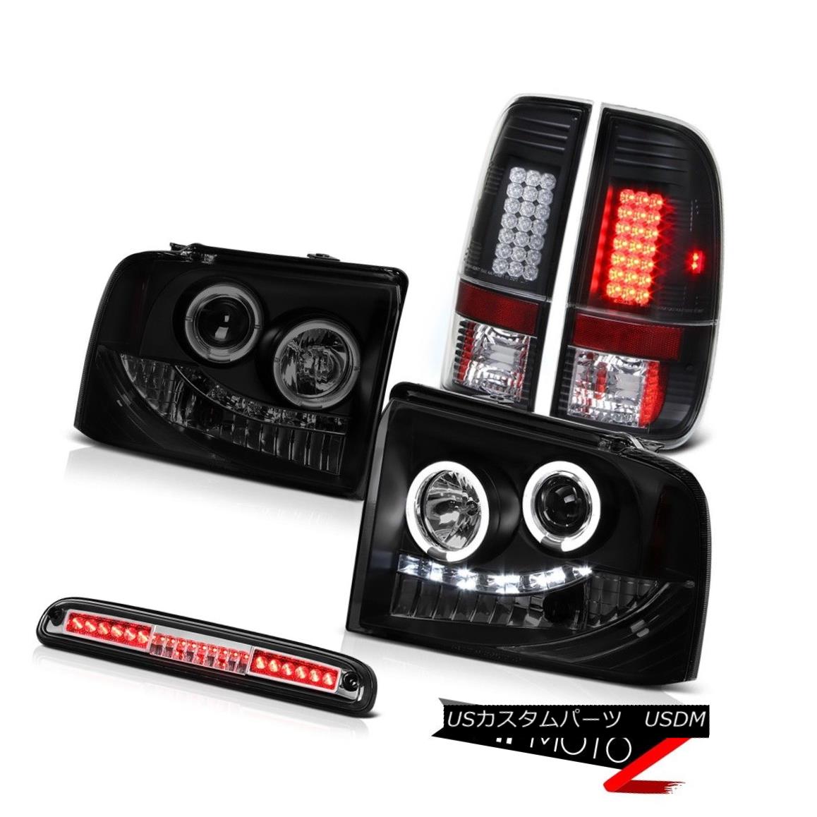 ヘッドライト Smoke Halo LED Headlights SMD Brake Tail Lights Third Cargo 05 06 07 F350 5.4L Smoke Halo LEDヘッドライトSMDブレーキテールライトThird Cargo 05 06 07 F350 5.4L 【並行輸入品】