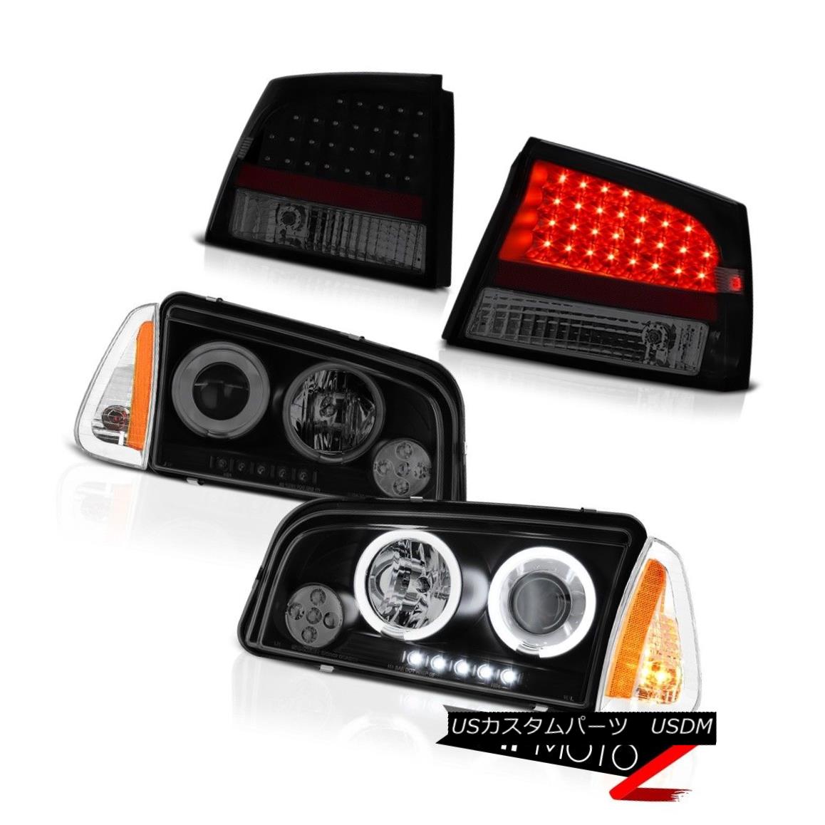 ヘッドライト 09-10 Dodge Charger DUB Smoke tinted taillamps euro clear corner lamp headlights 09-10ダッジチャージャーダブスモークテイラーランプユーロクリアコーナーランプヘッドライト 【並行輸入品】